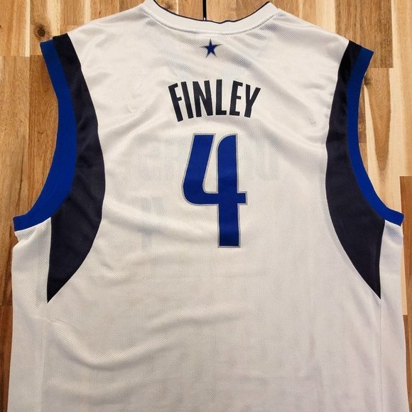 Dallas Mavericks - Michael Finley - Reebok  Replica - Home White Jersey (XL) - Picture 2 of 4